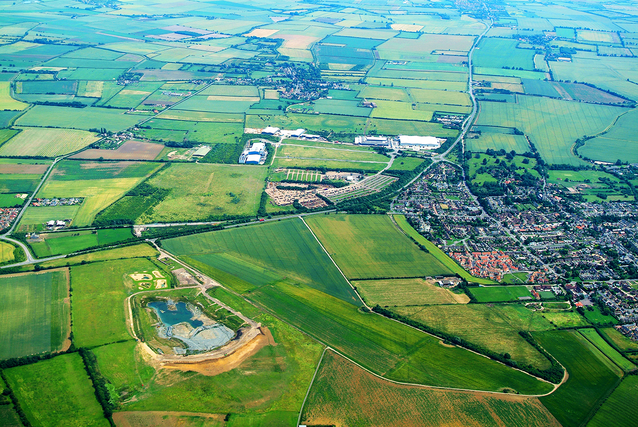 Aerial view of Mepal © C Jones