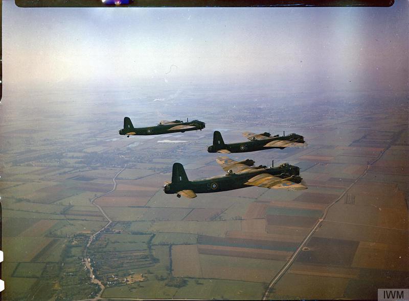 Stirlings in flight © IWM  (TR37)